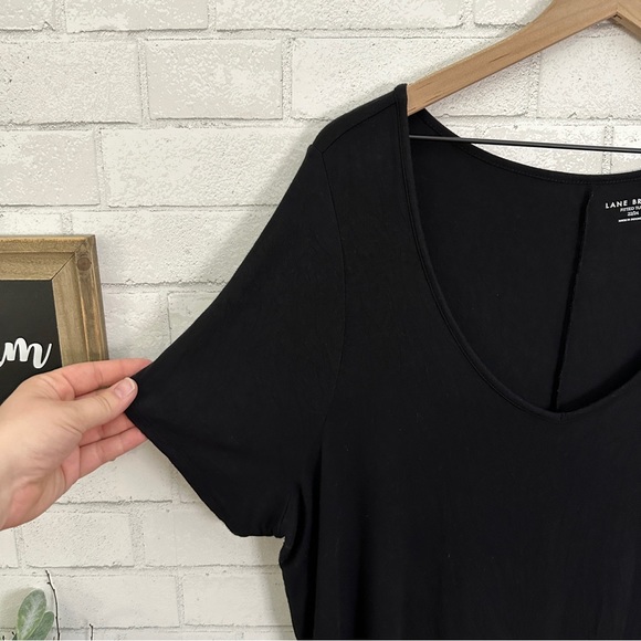 LANE BRYANT Black Short Sleeve Fitted Tunic Tee - Picture 4 of 9